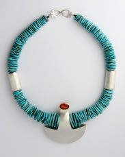 Turquoise necklace, full image